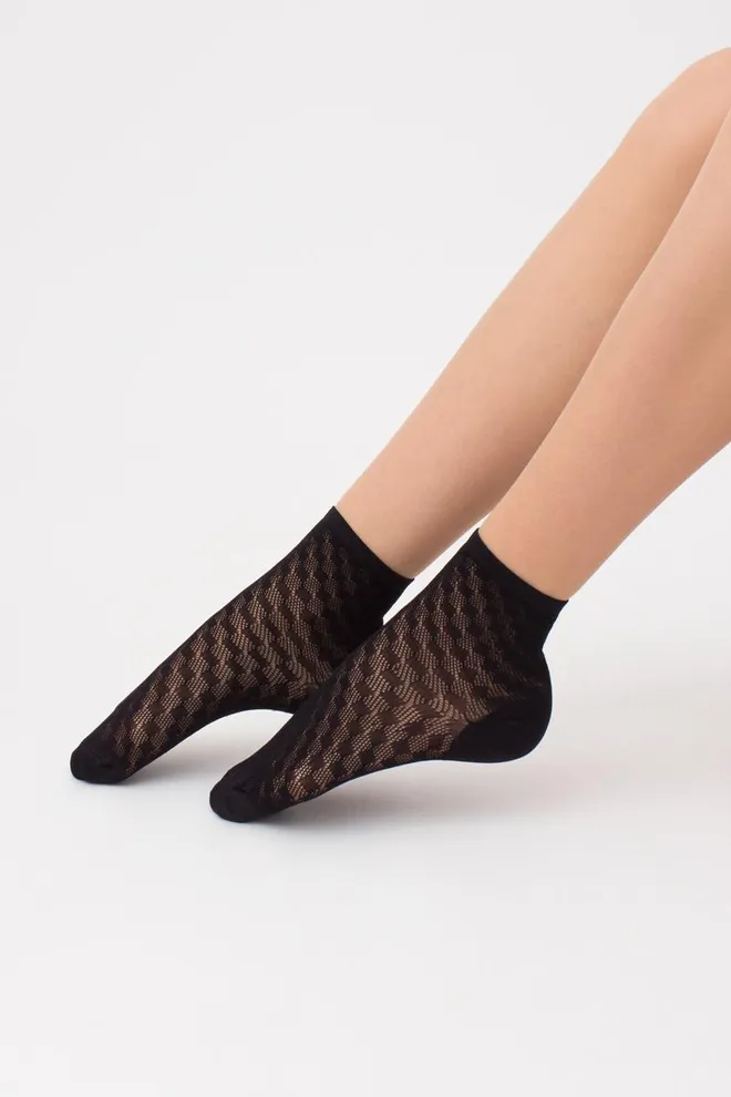 Шкарпетки жіночі невидимі WS1 air 007 Giulia (nero)