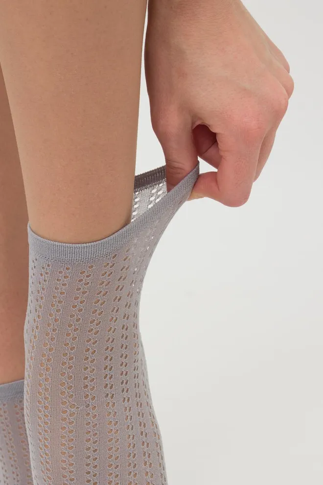 Шкарпетки жіночі классические ажурні WS2 Air Pa 008 Giulia (griffin)