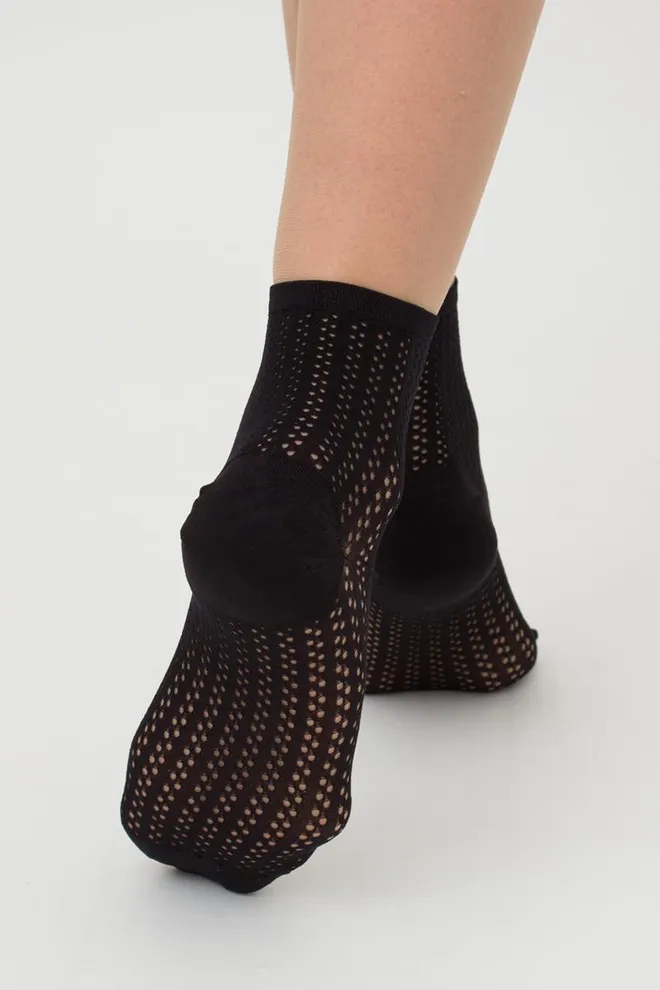 Шкарпетки жіночі классические ажурні WS2 Air Pa 008 Giulia (black)