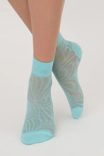Шкарпетки жіночі классические ажурні WS2 Air Pa 010 Giulia (tanager turquoise), зелений Шкарпетки жіночі классические ажурні WS2 Air Pa 010 Giulia (tanager turquoise), зелений
