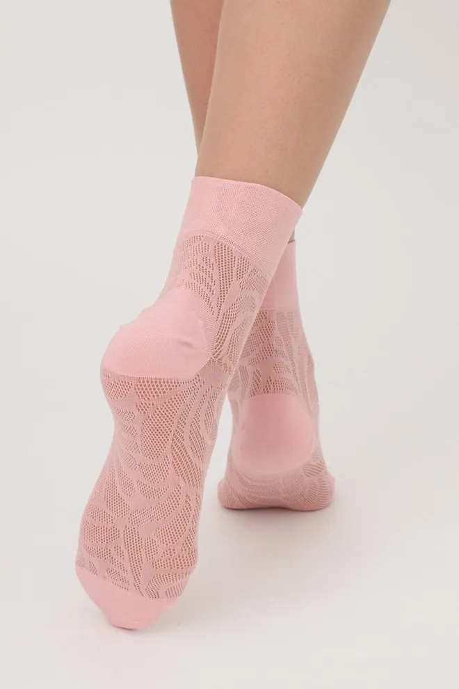 Шкарпетки жіночі классические ажурні WS2 Air Pa 010 Giulia (blossom)