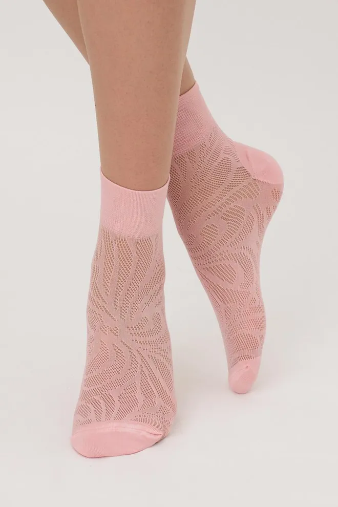 Шкарпетки жіночі классические ажурні WS2 Air Pa 010 Giulia (blossom)