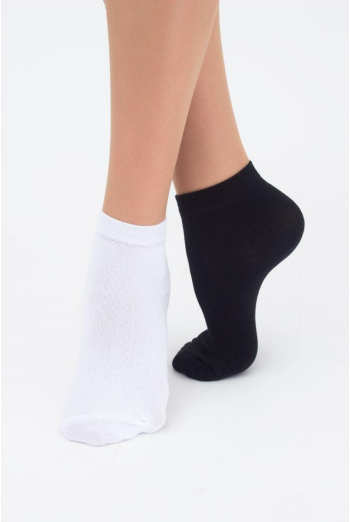 Носки женские низкие Ws2 classic Giulia 2 пары (black/white) Носки женские низкие Ws2 classic Giulia 2 пары (black/white)