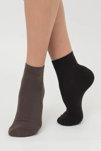 Шкарпетки жіночі низькі Ws2 classic Giulia 2 пари (haze/iron)