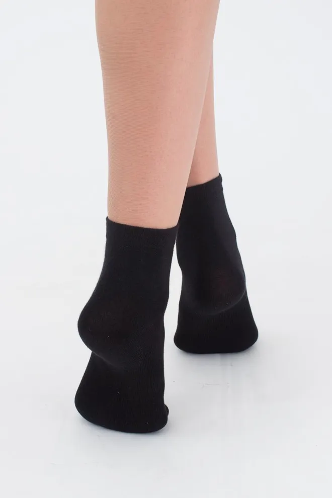 Шкарпетки жіночі короткі 2 пари WS2 CLASSIC Giulia (black), чорний