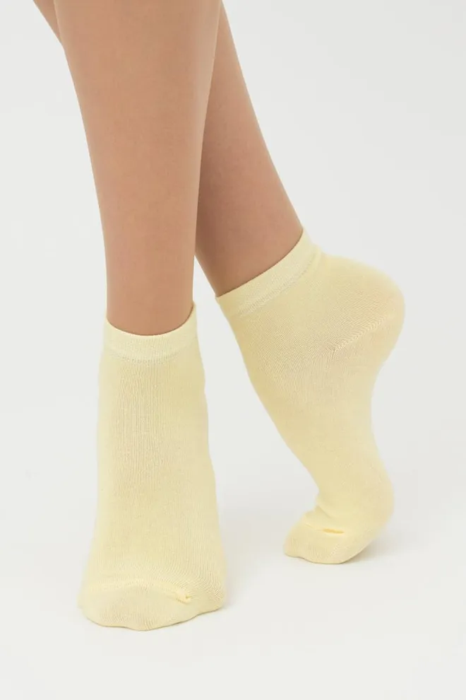 Шкарпетки жіночі низькі Ws2 classic Giulia 2 пари (pastel turquoise/light yellow)