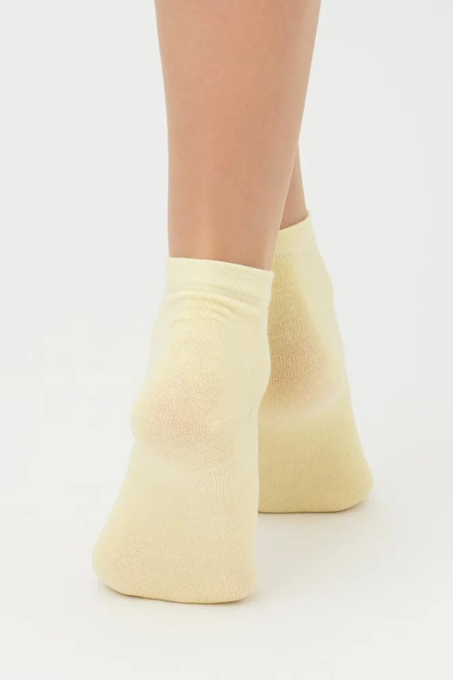 Шкарпетки жіночі низькі Ws2 classic Giulia 2 пари (pastel turquoise/light yellow)