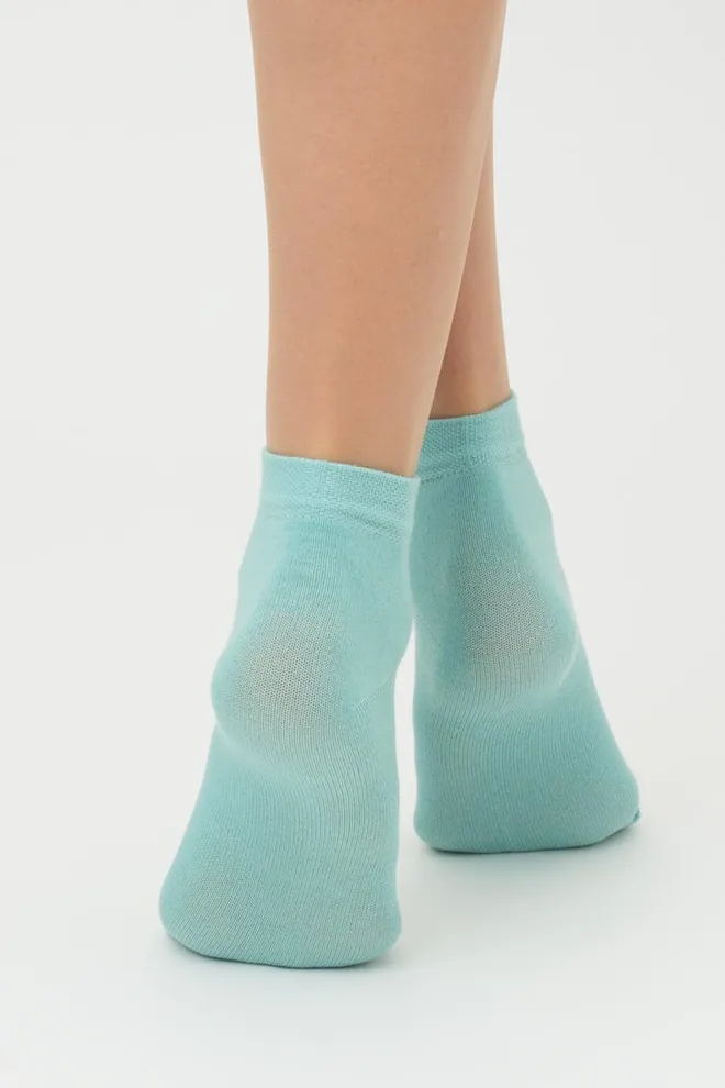 Шкарпетки жіночі низькі Ws2 classic Giulia 2 пари (pastel turquoise/light yellow)