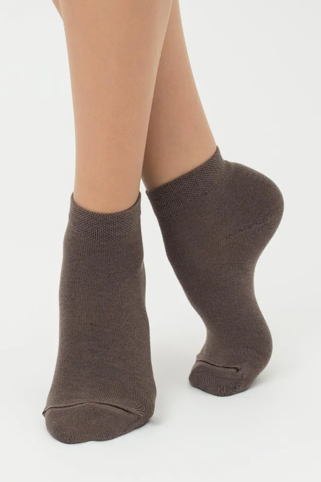 Шкарпетки жіночі низькі Ws2 classic Giulia 2 пари (haze/chantarel)