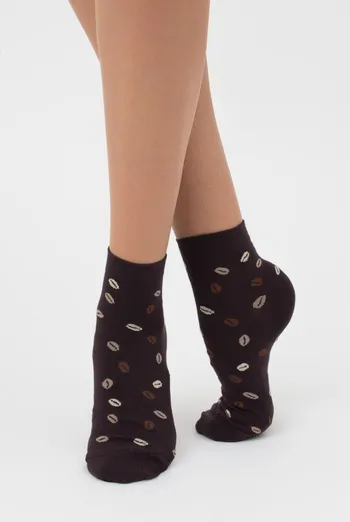 Носки женские классические с принтом WS2 coffee 002 Giulia (caffe) Носки женские классические с принтом WS2 coffee 002 Giulia (caffe)