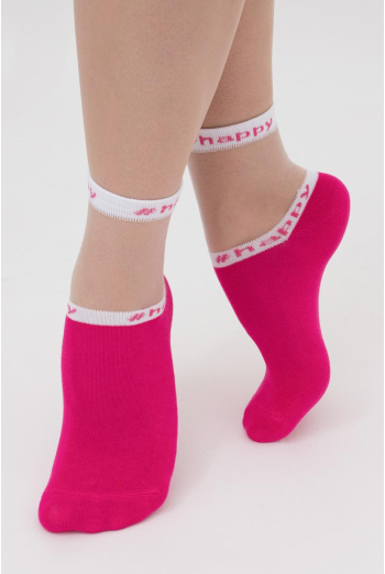 Шкарпетки жіночі класичні Ws2 cristal 039 Giulia (fuxia)