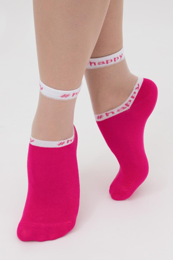Шкарпетки жіночі класичні Ws2 cristal 039 Giulia (fuxia)