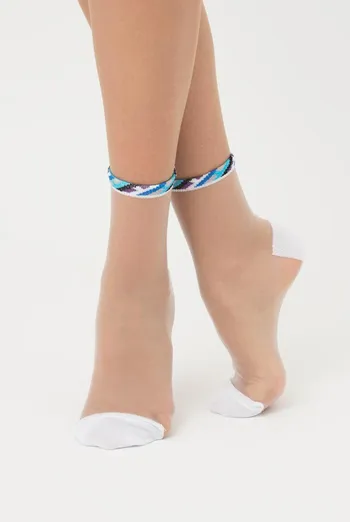 Шкарпетки жіночі класичні прозорі WS2 Cristal 041 Giulia (white)