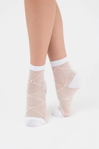 Шкарпетки жіночі класичні Ws2 cristal 049 Giulia (bianco)