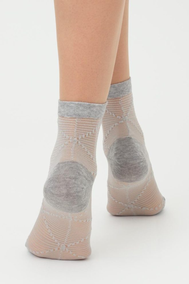 Шкарпетки жіночі класичні Ws2 cristal 049 Giulia (light grey melange)