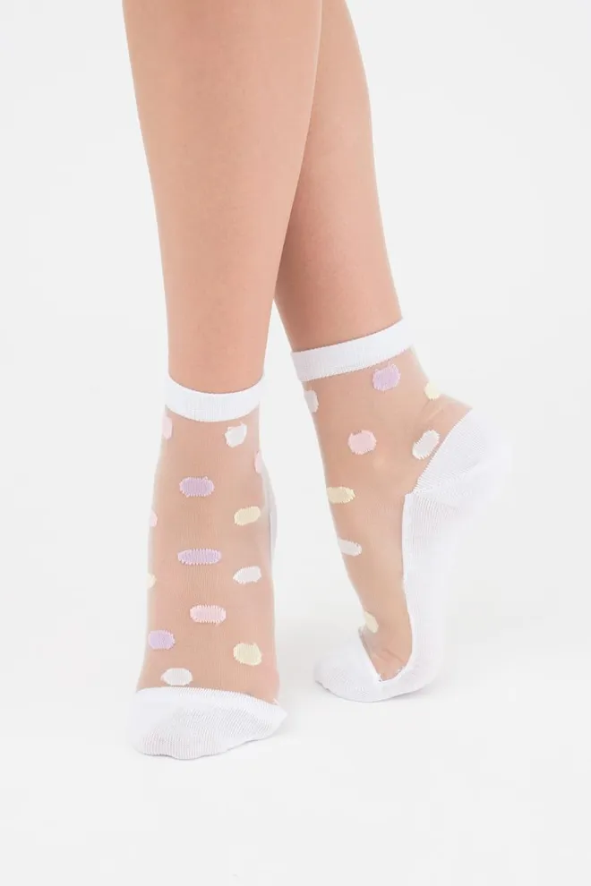 Шкарпетки жіночі класичні Ws2 cristal 064 Giulia (pearl)