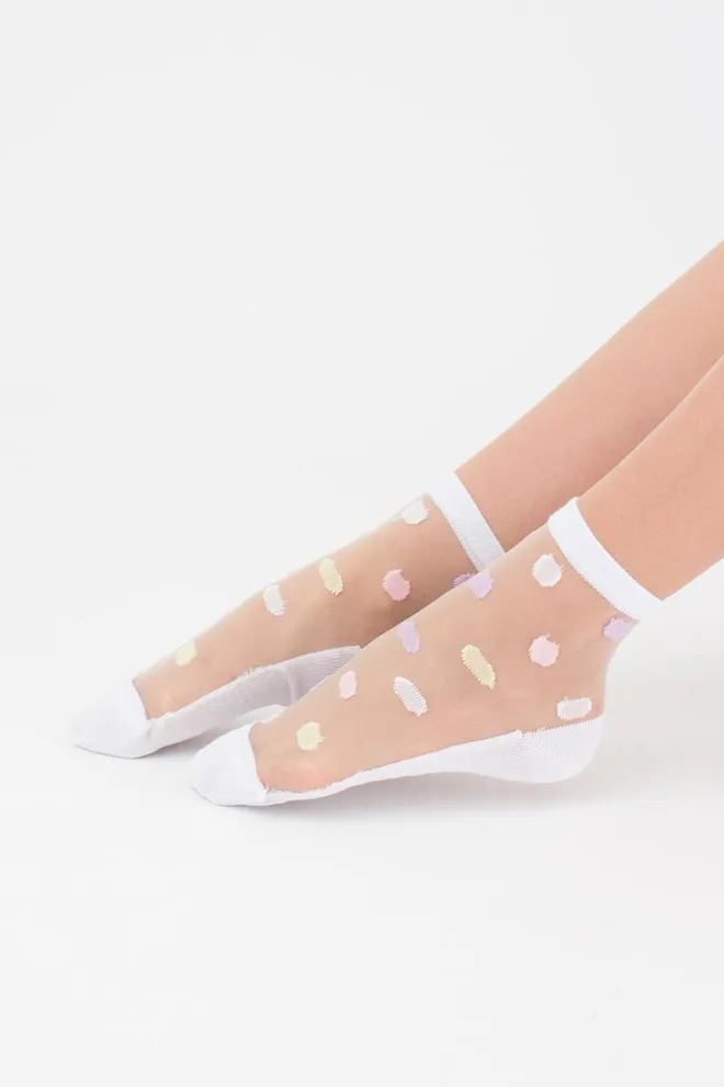 Шкарпетки жіночі класичні Ws2 cristal 064 Giulia (pearl)