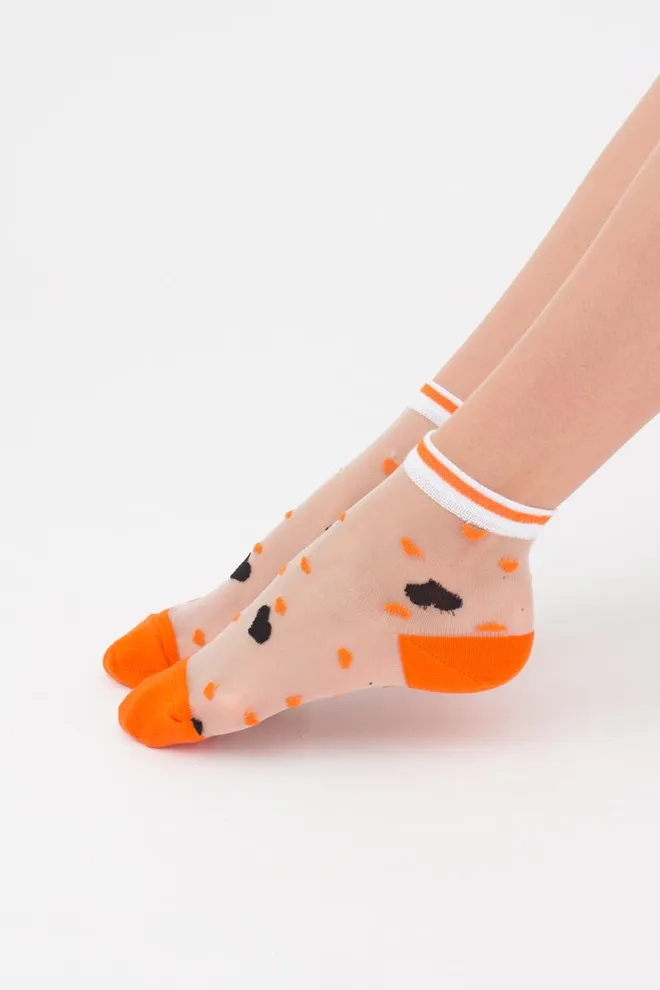 Шкарпетки жіночі класичні Ws2 cristal 065 Giulia (orange)