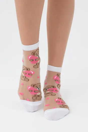 Шкарпетки жіночі класичні Ws2 cristal 072 Giulia (bianco)