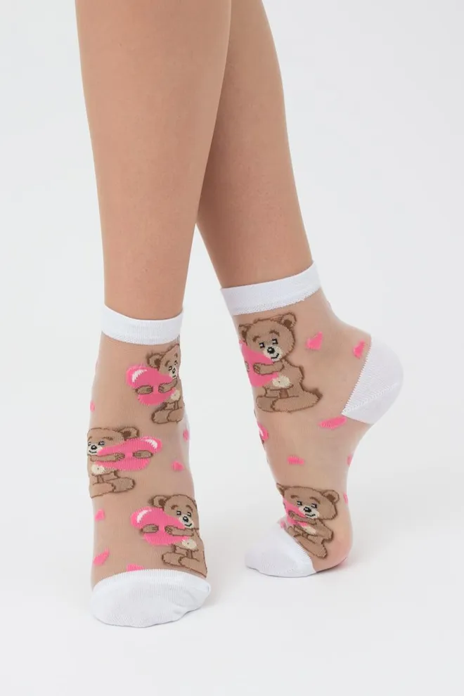 Шкарпетки жіночі класичні Ws2 cristal 072 Giulia (bianco)