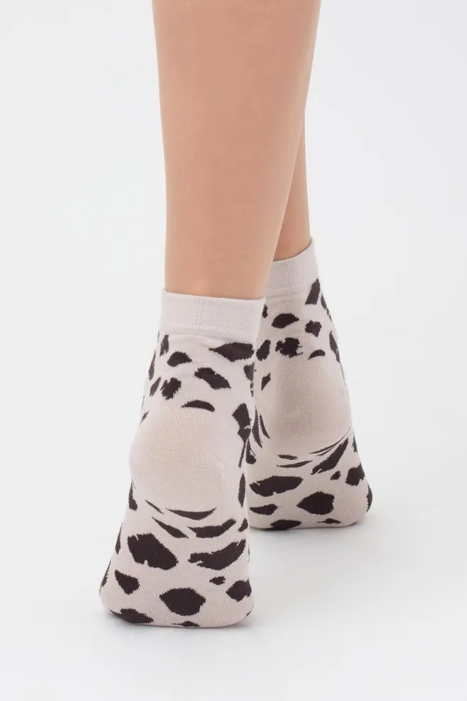 Носки женские классические с принтом WS2 safari 001 Giulia (moonlight)