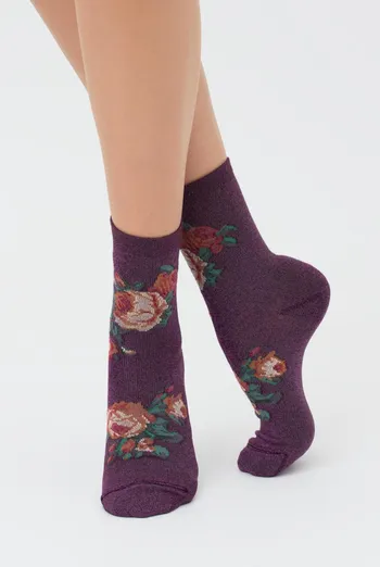 Носки женские с люрексом Ws3 art deco lurex 001 Giulia (shiny pink metallic) Носки женские с люрексом Ws3 art deco lurex 001 Giulia (shiny pink metallic)