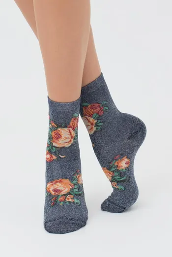 Носки женские с люрексом Ws3 art deco lurex 001 Giulia (dress blue/silver metallic) Носки женские с люрексом Ws3 art deco lurex 001 Giulia (dress blue/silver metallic)