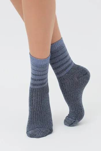 Носки женские с люрексом Ws3 art deco lurex rib 003 Giulia (dress blue/silver metallic) Носки женские с люрексом Ws3 art deco lurex rib 003 Giulia (dress blue/silver metallic)