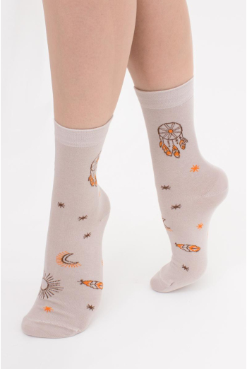 Хлопковые носки с рисунком WS3 Boho 003 Giulia (moonlight) Хлопковые носки с рисунком WS3 Boho 003 Giulia (moonlight)