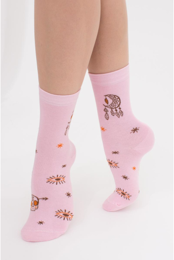 Хлопковые носки с рисунком WS3 Boho 005 Giulia (pearl) Хлопковые носки с рисунком WS3 Boho 005 Giulia (pearl)