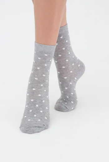 Шкарпетки жіночі класичні Ws3 classic + Ws basic 001 Giulia 2 пари (light grey melange), сірий