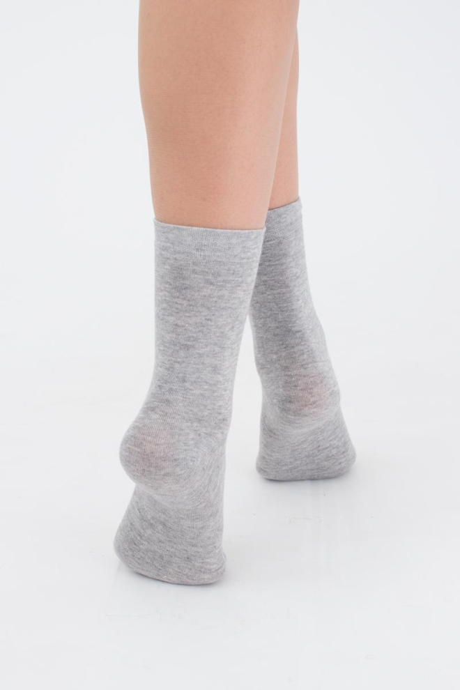 Шкарпетки жіночі класичні Ws3 classic + Ws basic 001 Giulia 2 пари (light grey melange), сірий