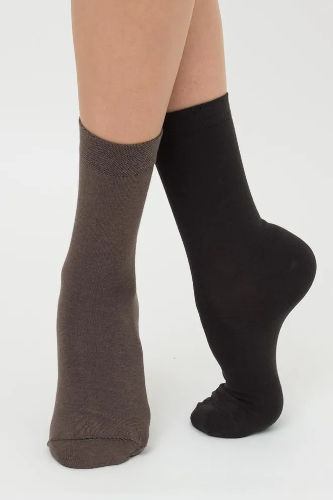 Шкарпетки жіночі класичні Ws3 classic Giulia 2 пари (haze/iron)
