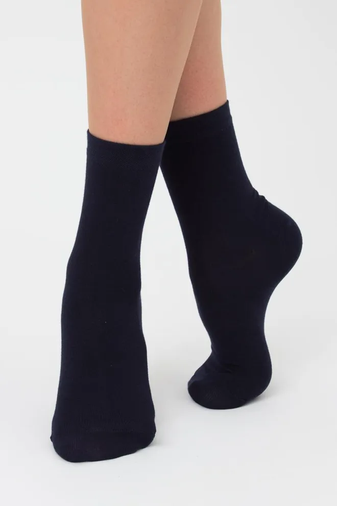 Шкарпетки жіночі класичні Ws3 classic Giulia 2 пари (navy/iron)