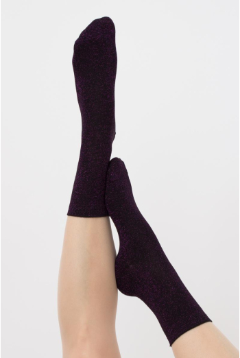 Шкарпетки жіночі з люрексом Ws3 Classic Lurex Giulia (black/pink) Шкарпетки жіночі з люрексом Ws3 Classic Lurex Giulia (black/pink)