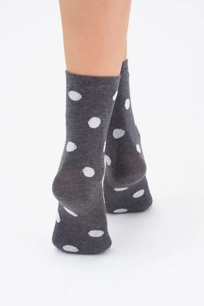 Шкарпетки жіночі класичні WS3 fashion 055 + WS3 classic Giulia 2 пари (light grey melange/dark grey melange)