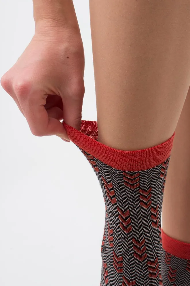 Носки женские классические с притом WS3 jaccard 002 Giulia (ginger)