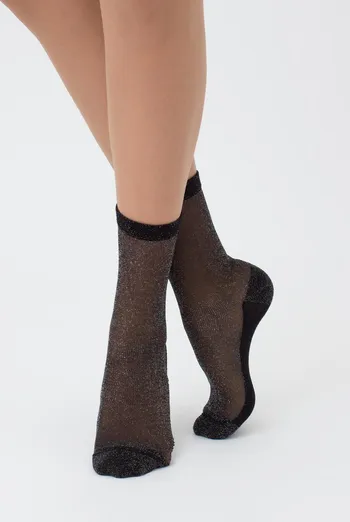 Носки женские с люрексом Ws3 lurex pa 001 Giulia (silver metallic)