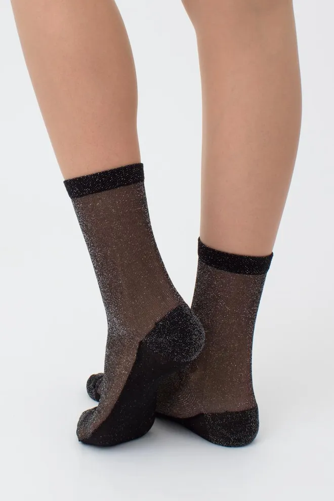 Носки женские с люрексом Ws3 lurex pa 001 Giulia (silver metallic)