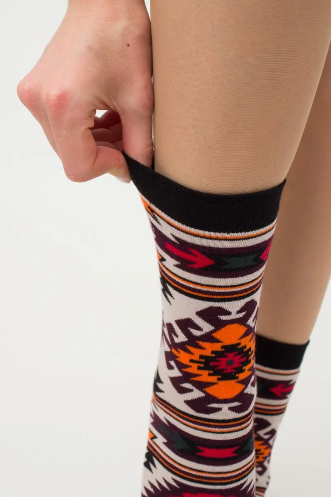 Носки женские классические с орнаментом Ws3 Soft Ukr 006 Giulia (moonlight)