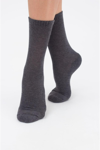 Шкарпетки жіночі теплі Ws3 terry classic 003 Giulia (dark grey melange)