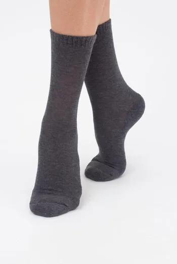 Носки женские теплые Ws3 terry classic 003 Giulia (dark grey melange)