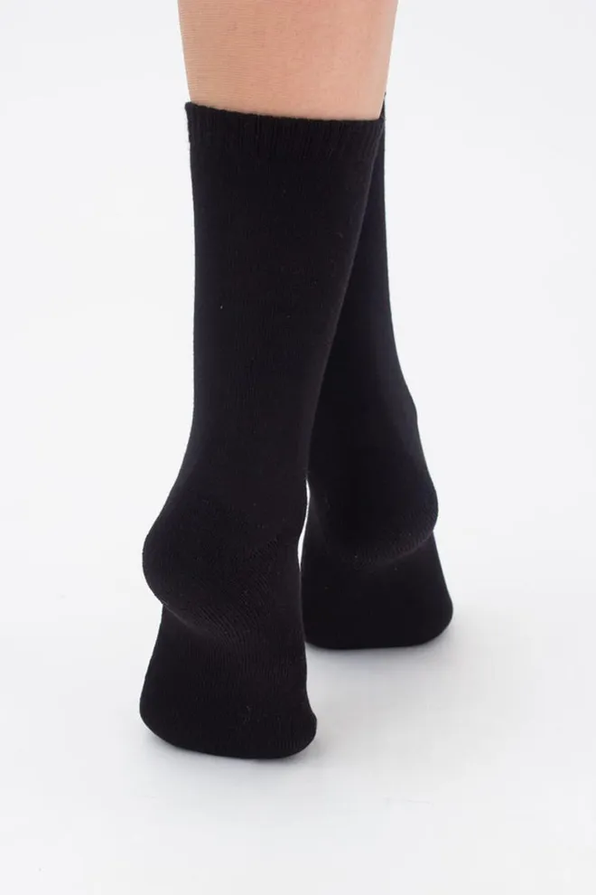 Шкарпетки жіночі теплі Ws3 terry classic 003 Giulia (black)