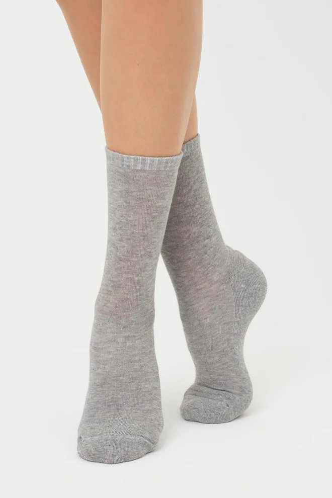 Шкарпетки жіночі теплі Ws3 terry classic 003 Giulia (light grey melange)