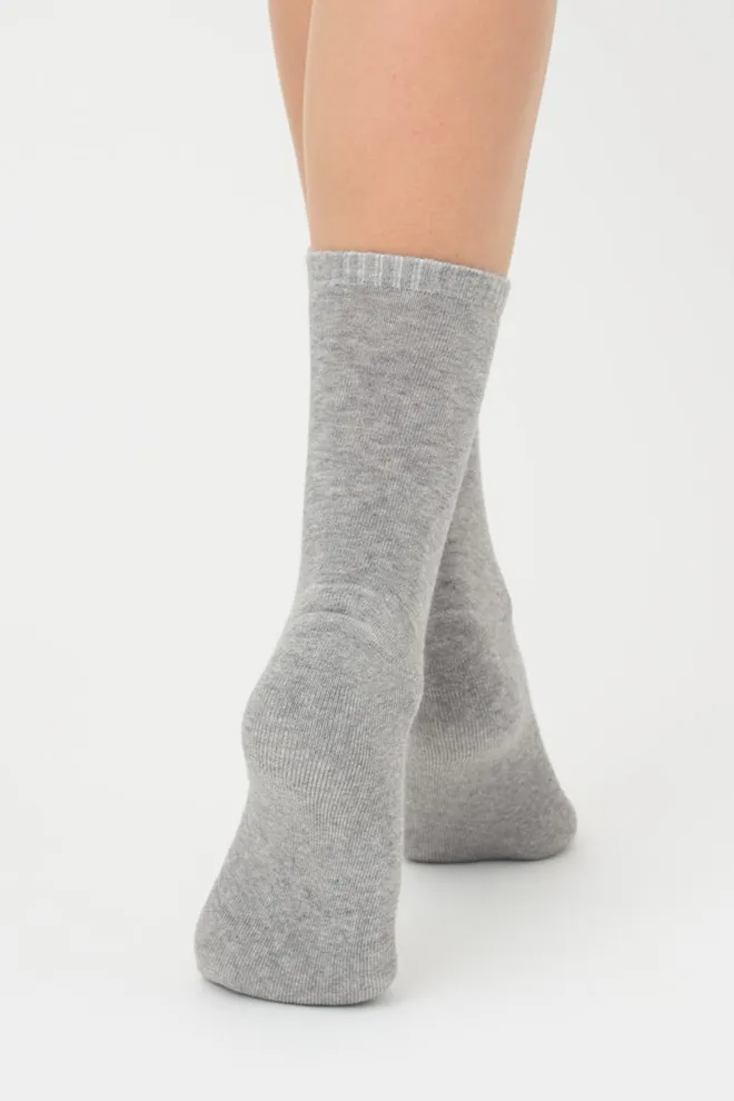 Шкарпетки жіночі теплі Ws3 terry classic 003 Giulia (light grey melange)