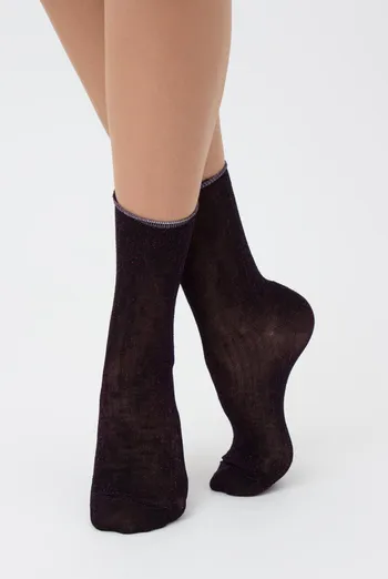 Носки женские с люрексом Ws4 lurex rib 001 Giulia (shiny pink metallic) Носки женские с люрексом Ws4 lurex rib 001 Giulia (shiny pink metallic)