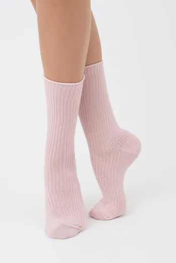 Шкарпетки жіночі високі в рубчик WS4 rib Giulia (blushing bride), рожевий Шкарпетки жіночі високі в рубчик WS4 rib Giulia (blushing bride), рожевий