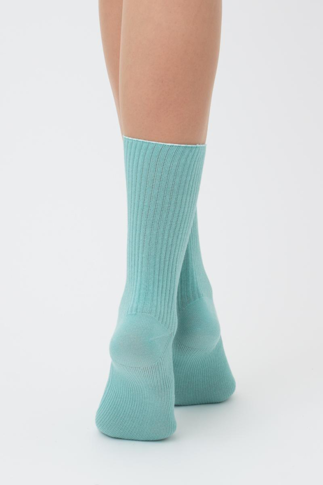 Шкарпетки жіночі високі в рубчик WS4 rib Giulia (pastel turquoise)