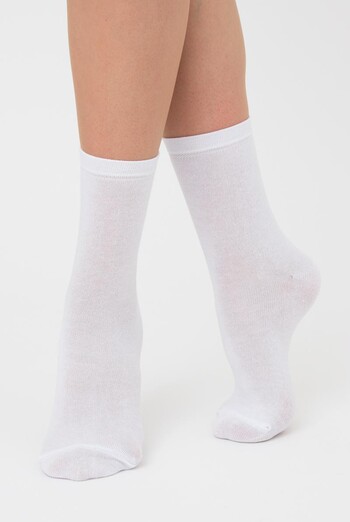 Шкарпетки жіночі класичні WSL color Giulia (white)