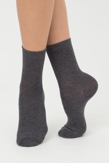 Шкарпетки жіночі класичні WSL color Giulia (dark grey melange)